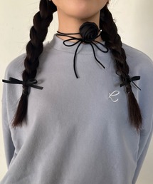 hugi（ハギ）の「BLACK RIBBON CLIP/ブラックリボンヘアクリップ（ヘアピン）」