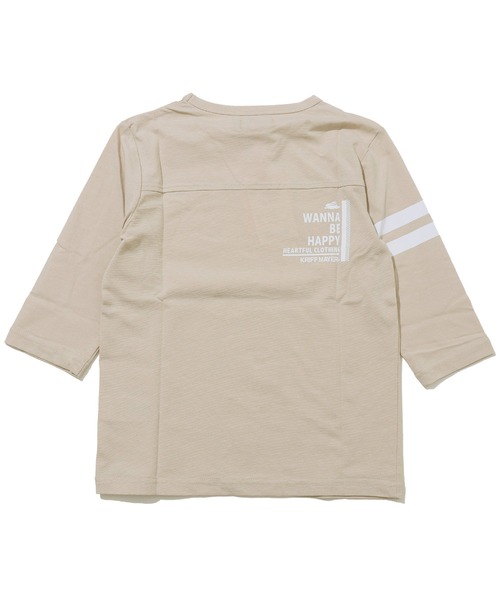KRIFF MAYER Kid's Collection(クリフメイヤーキッズコレクション)の「UVカット袖ライン7分Tシャツ(Tシャツ/カットソー・キッズ・グレー/グレイッシュベージュ/サックスブルー/チャコール/マスタード/ライトグリーン・120/130/140/150/160/170)」の13枚目の写真