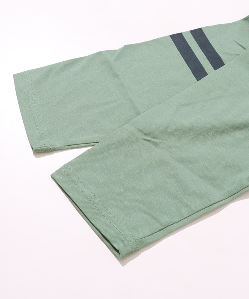 KRIFF MAYER Kid's Collection(クリフメイヤーキッズコレクション)の「UVカット袖ライン7分Tシャツ(Tシャツ/カットソー・キッズ・グレー/グレイッシュベージュ/サックスブルー/チャコール/マスタード/ライトグリーン・120/130/140/150/160/170)」の18枚目の写真