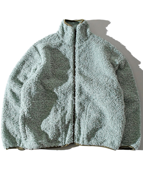 ALDIES（アールディーズ）の「Curly Boa Blouson / カーリーボアブルゾン（ブルゾン・メンズ・ライトグリーン/ダークグリーン/グレー・MEDIUM/LARGE/SMALL）」の17枚目の写真