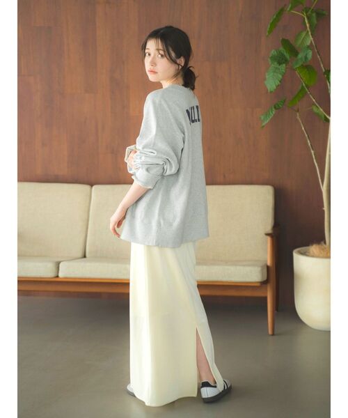 Ungrid(アングリッド)の「ビッグシルエットロゴスウェット(スウェット・レディース・ライトグレー/ターコイズブルー/チャコールグレー・FREE)」の12枚目の写真