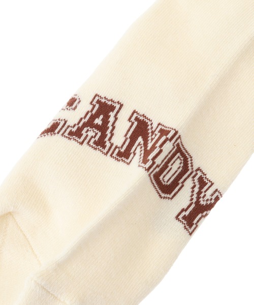 Candy Stripper（キャンディストリッパー）の「LAZY CAT RIB ソックス（ソックス/靴下・レディース・アイボリー/ベージュ/ブラック・FREE）」の7枚目の写真