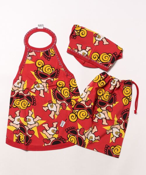 STAR WITH MINI総柄エプロンセット（Tシャツ/カットソー）｜HYSTERIC MINI（ヒステリックミニ） 6,600円