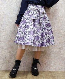 処分のため希望額にしますコメント下さい新品axes femme花柄スカート axes femme スカート サクラ柄フレアスカート : ZOZOTOWN Yahoo