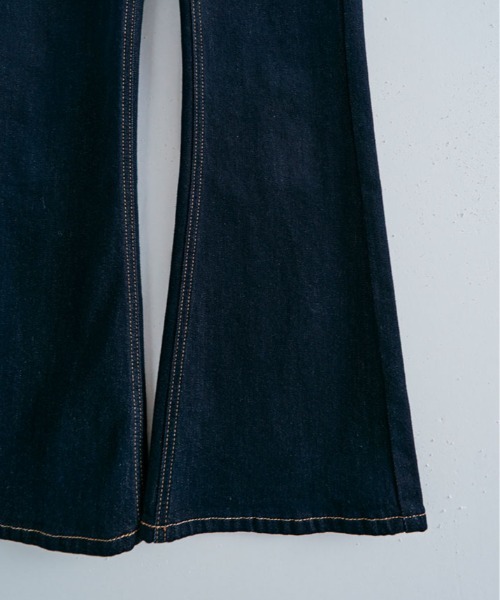 GDN ハイウエストブーツカットデニムパンツ デニムブーツカットパンツ レディース ジーンズ デニムパンツ