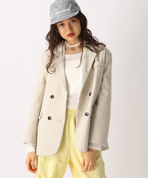 FOREVER 21（フォーエバー トゥエンティーワン）の「【2025SS】オーバーテーラードジャケット（テーラードジャケット・レディース・ブラック/ナチュラル/グレー・FREE）」の3枚目の写真