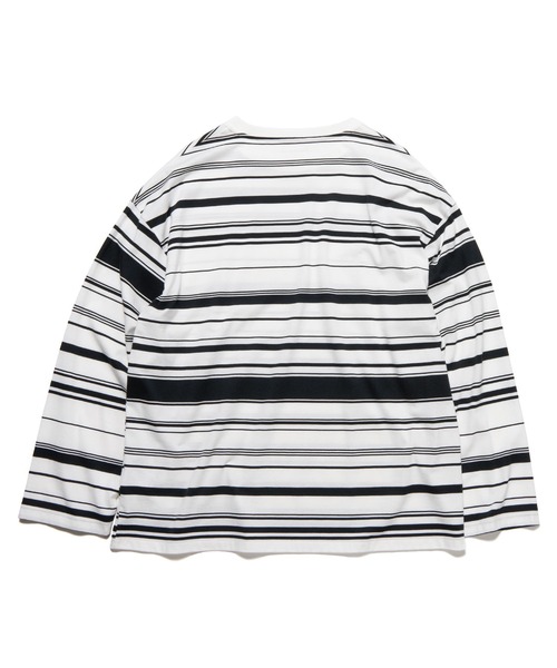 トップス uniform experiment BORDER LOOSE L/S TEE BORDER LOOSE L/S TEE（Tシャツ/カットソー）｜uniform