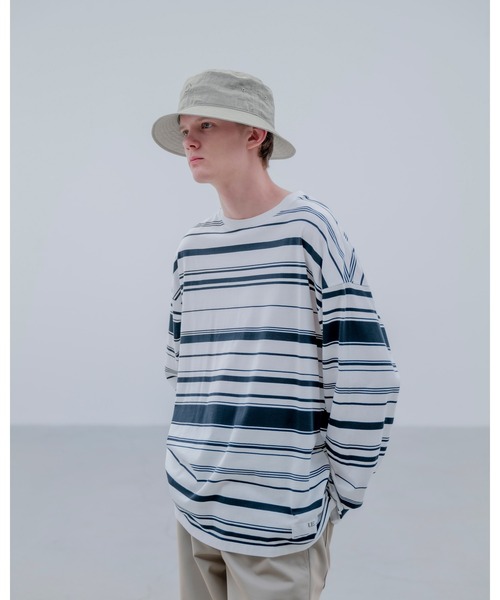 トップス uniform experiment BORDER LOOSE L/S TEE uniform experiment（ユニフォームエクスペリメント）の「BORDER LOOSE