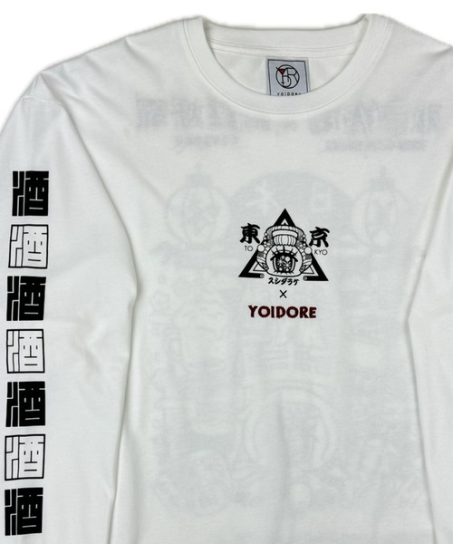 セール】YOIDORE 東京ｽｼﾀﾞﾗｹ ｺﾗﾎﾞ L/S TEE（Tシャツ/カットソー