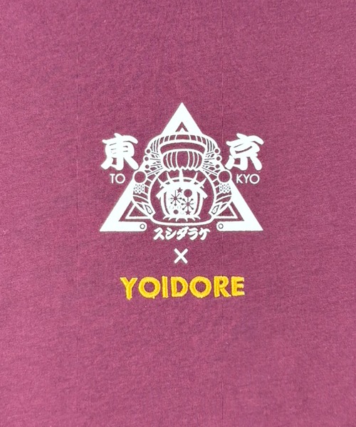 JACKROSE（ジャックローズ）の「YOIDORE 東京ｽｼﾀﾞﾗｹ ｺﾗﾎﾞ L/S TEE（Tシャツ/カットソー・メンズ・ホワイト/ワイン・M/L/XL）」の6枚目の写真