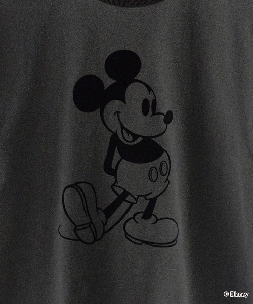 GOOD ROCK SPEED(グッドロックスピード)の「GOOD ROCK SPEED/グッドロックスピード / MICKEY MOUSE / RingerT リンガーTシャツ メンズ 秋物 秋服 2026年秋冬(Tシャツ/カットソー・メンズ・ネイビー/ブラック・L/S)」の4枚目の写真