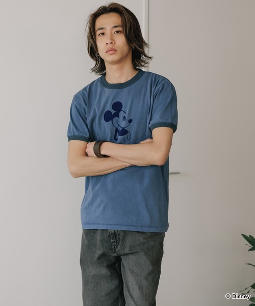 GOOD ROCK SPEED(グッドロックスピード)の「GOOD ROCK SPEED/グッドロックスピード / MICKEY MOUSE / RingerT リンガーTシャツ メンズ 秋物 秋服 2026年秋冬(Tシャツ/カットソー・メンズ・ネイビー/ブラック・L/S)」の11枚目の写真