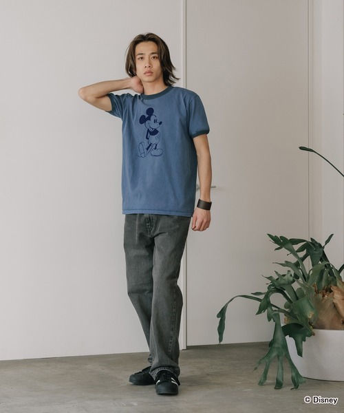 GOOD ROCK SPEED(グッドロックスピード)の「GOOD ROCK SPEED/グッドロックスピード / MICKEY MOUSE / RingerT リンガーTシャツ メンズ 秋物 秋服 2026年秋冬(Tシャツ/カットソー・メンズ・ネイビー/ブラック・L/S)」の13枚目の写真