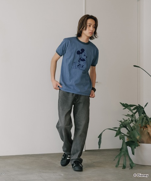 GOOD ROCK SPEED(グッドロックスピード)の「GOOD ROCK SPEED/グッドロックスピード / MICKEY MOUSE / RingerT リンガーTシャツ メンズ 秋物 秋服 2026年秋冬(Tシャツ/カットソー・メンズ・ネイビー/ブラック・L/S)」の8枚目の写真