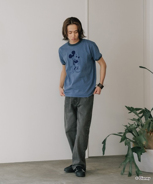 GOOD ROCK SPEED(グッドロックスピード)の「GOOD ROCK SPEED/グッドロックスピード / MICKEY MOUSE / RingerT リンガーTシャツ メンズ 秋物 秋服 2026年秋冬(Tシャツ/カットソー・メンズ・ネイビー/ブラック・L/S)」の7枚目の写真