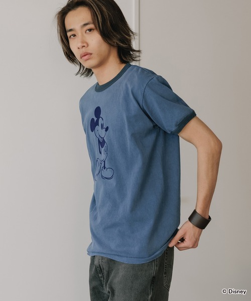GOOD ROCK SPEED(グッドロックスピード)の「GOOD ROCK SPEED/グッドロックスピード / MICKEY MOUSE / RingerT リンガーTシャツ メンズ 秋物 秋服 2026年秋冬(Tシャツ/カットソー・メンズ・ネイビー/ブラック・L/S)」の12枚目の写真