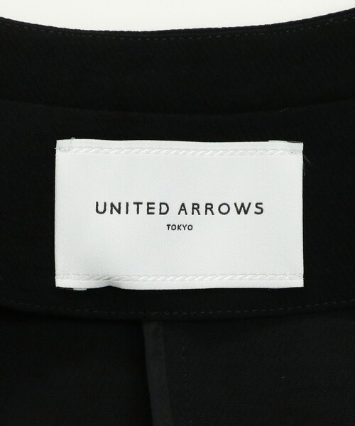 新品未使用！UNITED ARROWS COMFY ノーカラージャケット　黒　S セール】COMFY Vノーカラー ジャケット -吸水速乾 UVカット