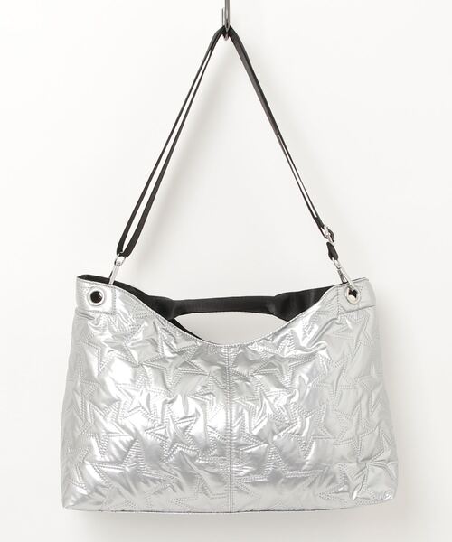 B5サイズ対応 星柄キルティングバッグ（ハンドバッグ）｜artemis by