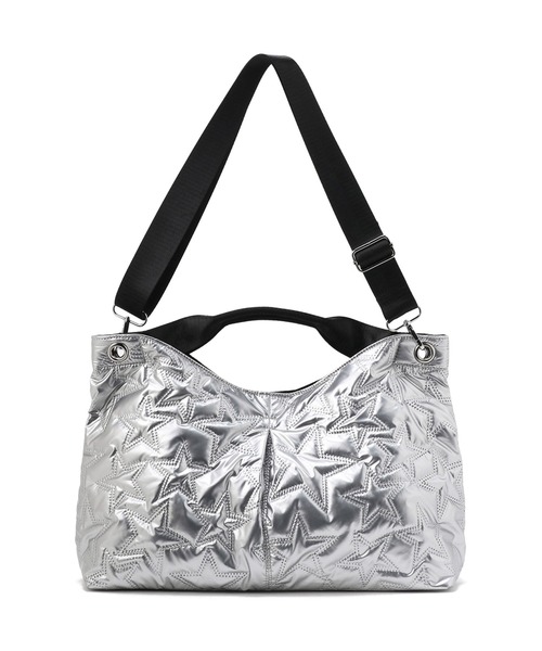 B5サイズ対応 星柄キルティングバッグ（ハンドバッグ）｜artemis by