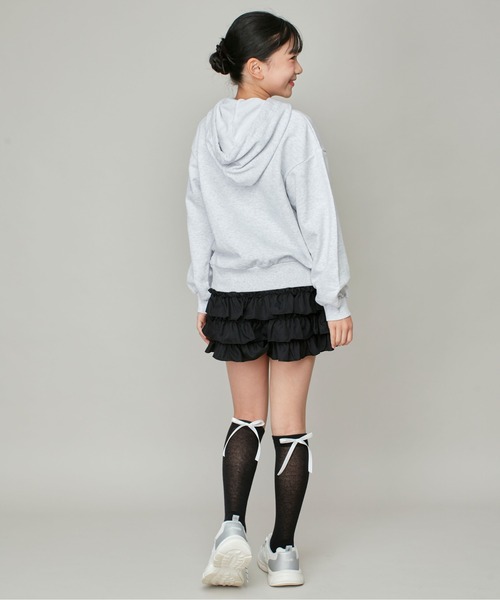 JENNI love（ジェニィラブ）の「【ウエスト調整可】ティアードショートパンツ（その他パンツ・キッズ・オフホワイト/ブラック・130cm/140cm/150cm/160cm）」の18枚目の写真