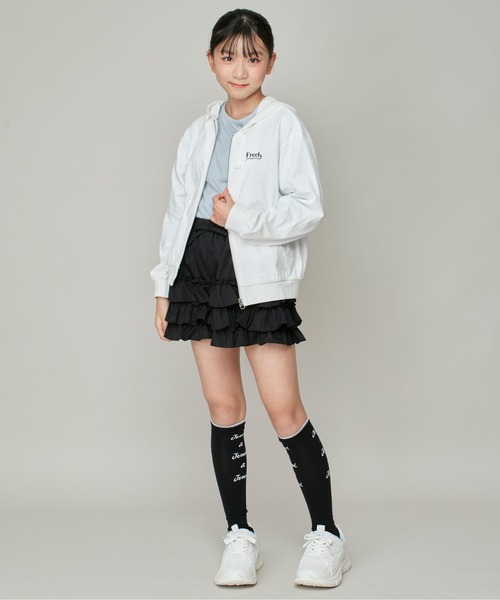 JENNI love（ジェニィラブ）の「【ウエスト調整可】ティアードショートパンツ（その他パンツ・キッズ・オフホワイト/ブラック・130cm/140cm/150cm/160cm）」の21枚目の写真