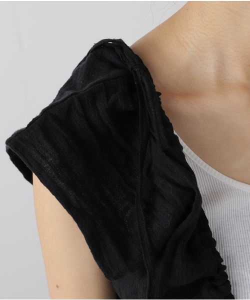 EMILY WEEK（エミリーウィーク）の「【BASERANGE/ベースレンジ】MAX DRESS / DRMX-LC-SP25（ワンピース・レディース・チャコールグレー/ブラック・SMALL）」の6枚目の写真
