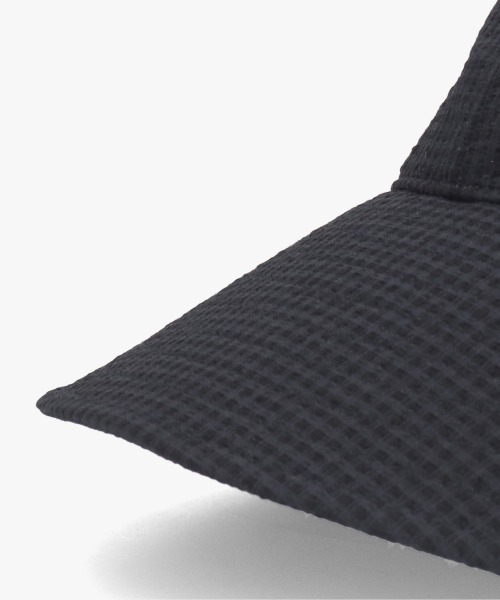 OVERRIDE（オーバーライド）の「OVERRIDE  GINGHAM SUCKER WIDE CAP SGP / オーバーライド（キャップ・レディース・ブラック/グレー/ネイビー・57~59cm）」の17枚目の写真