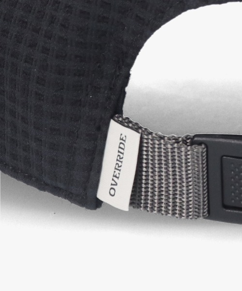 OVERRIDE（オーバーライド）の「OVERRIDE  GINGHAM SUCKER WIDE CAP SGP / オーバーライド（キャップ・レディース・ブラック/グレー/ネイビー・57~59cm）」の18枚目の写真