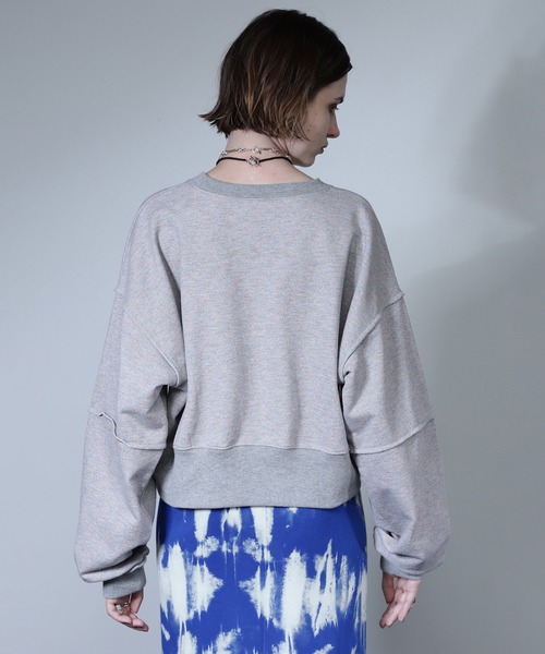 ROSE BUD（ローズバッド）の「【WEB・一部店舗限定】ラメスウェットプルオーバー（スウェット・レディース・ブラック/グレー/ピンク・ONE SIZE）」の12枚目の写真