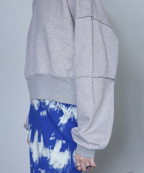 ROSE BUD（ローズバッド）の「【WEB・一部店舗限定】ラメスウェットプルオーバー（スウェット・レディース・ブラック/グレー/ピンク・ONE SIZE）」の15枚目の写真