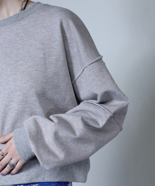 ROSE BUD（ローズバッド）の「【WEB・一部店舗限定】ラメスウェットプルオーバー（スウェット・レディース・ブラック/グレー/ピンク・ONE SIZE）」の14枚目の写真