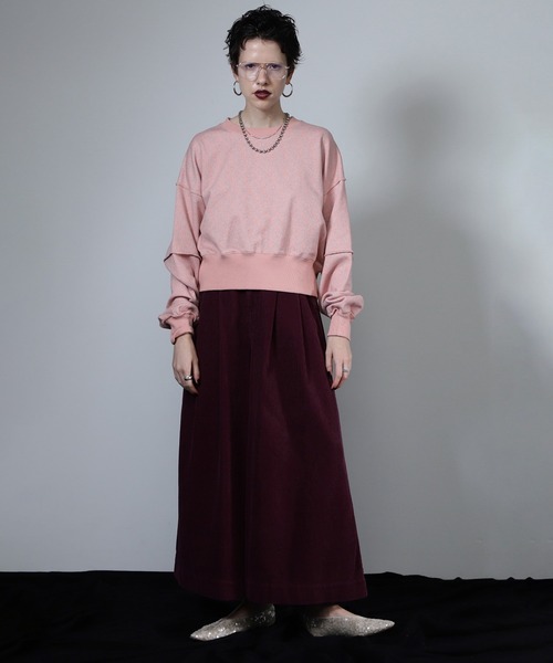 ROSE BUD（ローズバッド）の「【WEB・一部店舗限定】ラメスウェットプルオーバー（スウェット・レディース・ブラック/グレー/ピンク・ONE SIZE）」の20枚目の写真