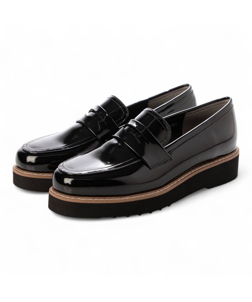 carino(カリーノ)の「【レイン対応】【2WAY】厚底タッセルローファー(ローファー・レディース・クリアブラック/ホワイト/ブラック・22.5cm/23cm/23.5cm/24cm/24.5cm)」の2枚目の写真