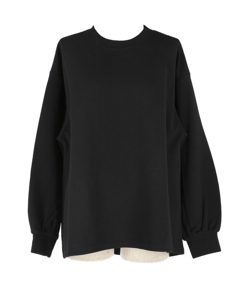 エンボス袖バルーントップス（Tシャツ/カットソー）｜coca（coca
