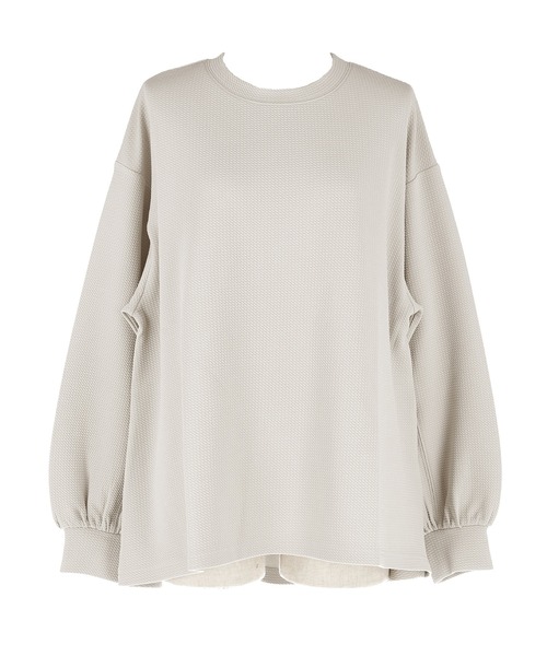 coca（coca）（コカ）の「エンボス袖バルーントップス（Tシャツ/カットソー・レディース・ブラック/ライトグレー・S/L/M）」の14枚目の写真