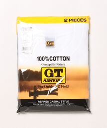 G.T.HAWKINS（ジーティーホーキンス）の「G.T.HAWKINS/GTホーキンス スリーブレスシャツ 綿100% 2枚組（Tシャツ/カットソー）」