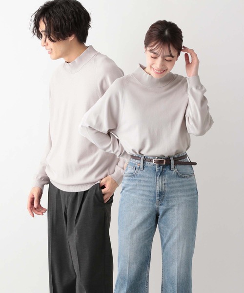 セール】メルティライトニット/モックネック/147158（ニット/セーター