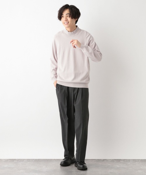 GLOBAL WORK(グローバルワーク)の「メルティライトニット/モックネック/147158(ニット/セーター・メンズ・ブラック/アイボリー・LARGE/MEDIUM/X-LARGE/SMALL)」の5枚目の写真