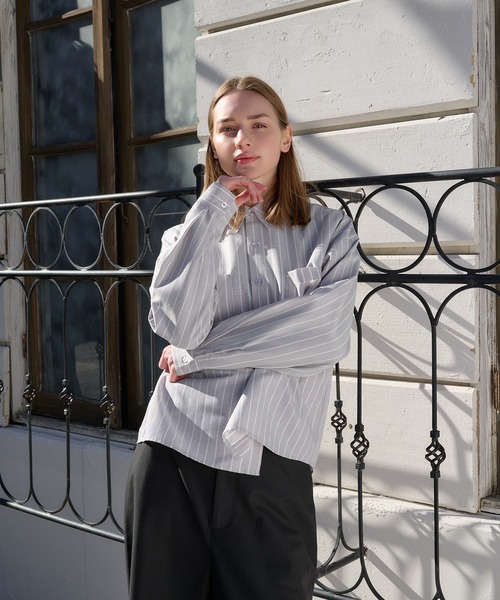 【完売品】Regen Glanz クロップドポケットシャツ　ブラック　Lサイズ Regen Glanz（レーゲングランツ）の「cropped pocket shirt