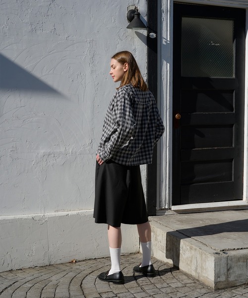 【完売品】Regen Glanz クロップドポケットシャツ　ブラック　Lサイズ cropped pocket shirt/クロップドポケットシャツ（シャツ