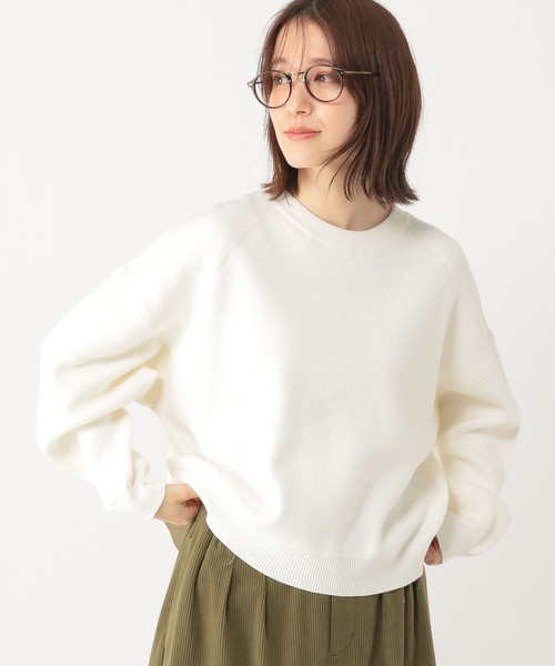 studio CLIP(スタディオクリップ)の「12ゲージ着丈選べるプルオーバー(ニット/セーター・レディース・ピンク/ホワイト/ライトグリーン/ネイビー・MEDIUM/LARGE)」の7枚目の写真