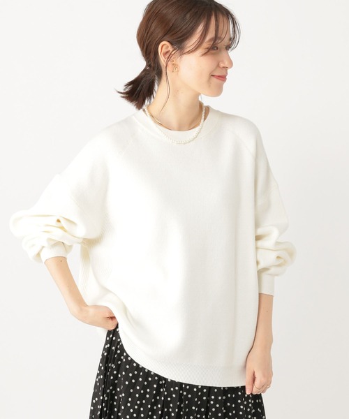 studio CLIP(スタディオクリップ)の「12ゲージ着丈選べるプルオーバー(ニット/セーター・レディース・ピンク/ホワイト/ライトグリーン/ネイビー・MEDIUM/LARGE)」の10枚目の写真