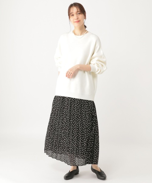 studio CLIP(スタディオクリップ)の「12ゲージ着丈選べるプルオーバー(ニット/セーター・レディース・ピンク/ホワイト/ライトグリーン/ネイビー・MEDIUM/LARGE)」の12枚目の写真