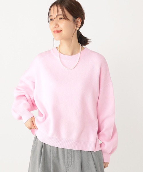 studio CLIP(スタディオクリップ)の「12ゲージ着丈選べるプルオーバー(ニット/セーター・レディース・ピンク/ホワイト/ライトグリーン/ネイビー・MEDIUM/LARGE)」の22枚目の写真