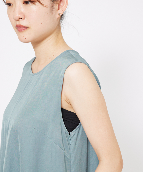 qualite(カリテ)の「【襟取り外し可能】2WAYボレロワンピース(ワンピース・レディース・ブラック/ブルー・36/38)」の17枚目の写真