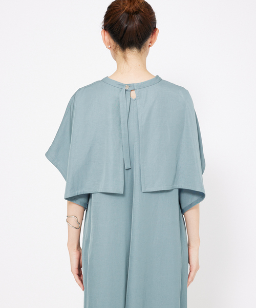 qualite(カリテ)の「【襟取り外し可能】2WAYボレロワンピース(ワンピース・レディース・ブラック/ブルー・36/38)」の9枚目の写真