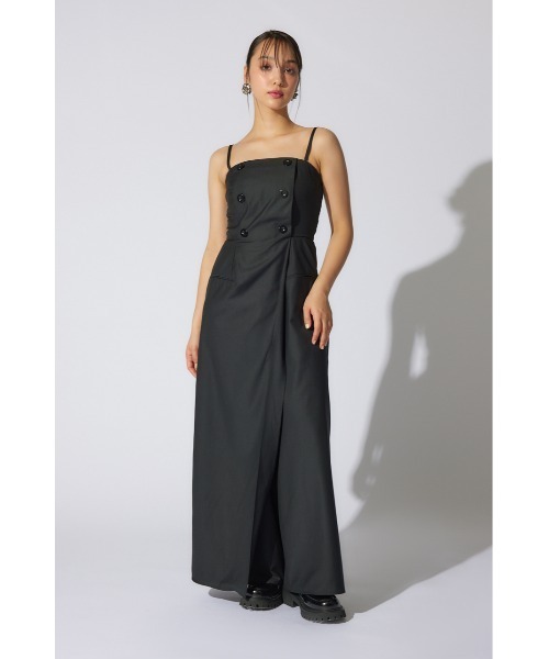 rienda(リエンダ)の「フリルカーディガンセットロンパース 春服(パンツドレス・レディース・ベージュ/グレー/ブラック・SMALL/MEDIUM)」の6枚目の写真