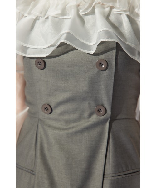 rienda(リエンダ)の「フリルカーディガンセットロンパース 春服(パンツドレス・レディース・ベージュ/グレー/ブラック・SMALL/MEDIUM)」の21枚目の写真