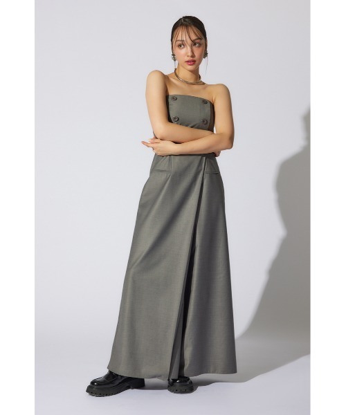 rienda(リエンダ)の「フリルカーディガンセットロンパース 春服(パンツドレス・レディース・ベージュ/グレー/ブラック・SMALL/MEDIUM)」の12枚目の写真