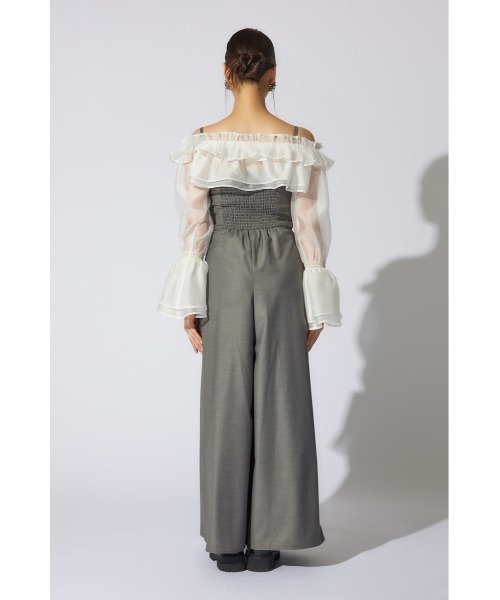 rienda(リエンダ)の「フリルカーディガンセットロンパース 春服(パンツドレス・レディース・ベージュ/グレー/ブラック・SMALL/MEDIUM)」の17枚目の写真